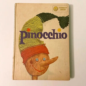 Vintage 1953 Adventures of Robin Hood and Pinocchio  Double Sided Book Hardcover
